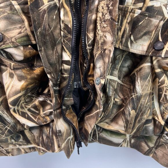 Dickies Men’s 2XL Insulated Camouflage Hooded Jacket Full Zip Workwear FLAW - Picture 7 of 12